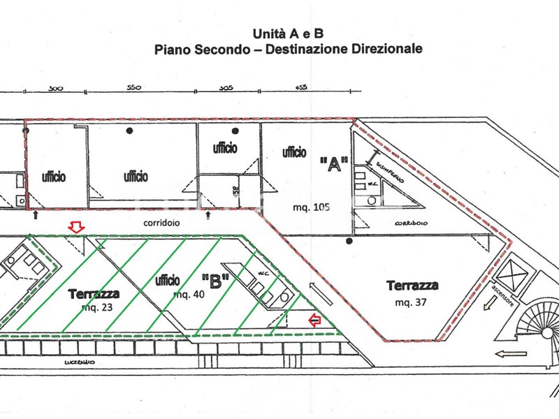 Ufficio in Vendita a Lucca, zona Sant'Anna, 100'000€, 56 m²