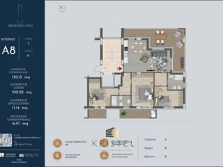 Quadrilocale in Vendita a Pescara, 455'000€, 130 m²