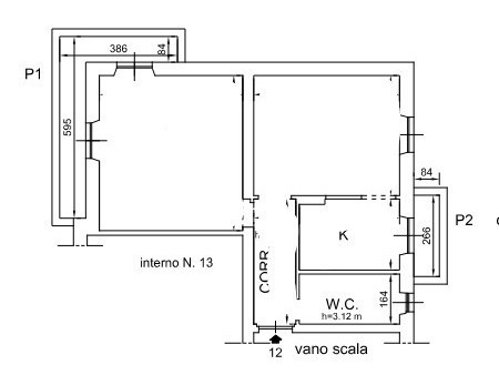 Quadrilocale in Vendita a Genova, zona Sestri Ponente, 55'950€, 81 m²
