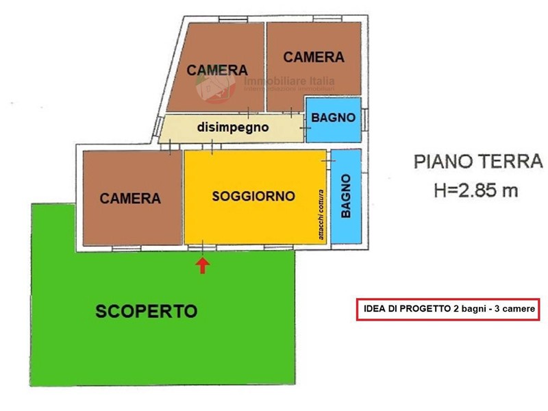 Quadrilocale in Vendita a San Giovanni in Marignano, 245'000€, 115 m²