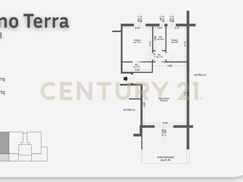 Trilocale in Vendita a Grosseto, 290'000€, 80 m²