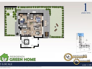 Trilocale in Vendita a Vignate, 350'000&euro;, 140 m²