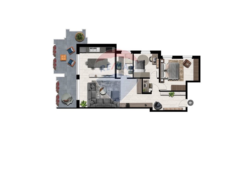 Trilocale in Vendita a Bergamo, 375'000€, 105 m²