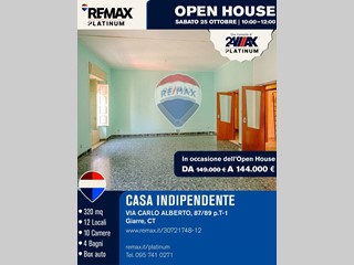 Casa Indipendente in Vendita a Giarre, 144'000€, 320 m²