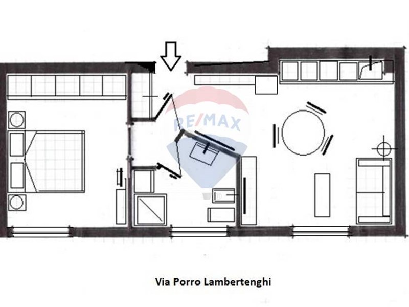 Attico in Affitto a Milano, 1'450€, 50 m²