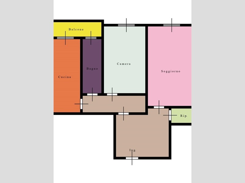 Bilocale in Vendita a Roma, 218'000&euro;, 87 m²