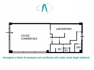 Immobile commerciale in Vendita a Caselle Torinese, 374'000€, 640 m²