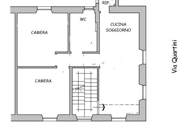Appartamento in Vendita a Genova, zona Rivarolo, 37'500€, 62 m²
