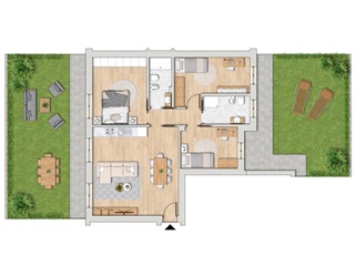 Appartamento in Vendita a Valsamoggia, zona Bazzano, 405'000€, 123 m², con Box