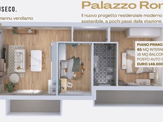 Trilocale in Vendita a Decimomannu, 146'000&euro;, 70 m²