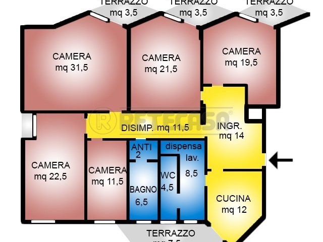 Stanza in Affitto a Vicenza, 475€, 207 m², arredato