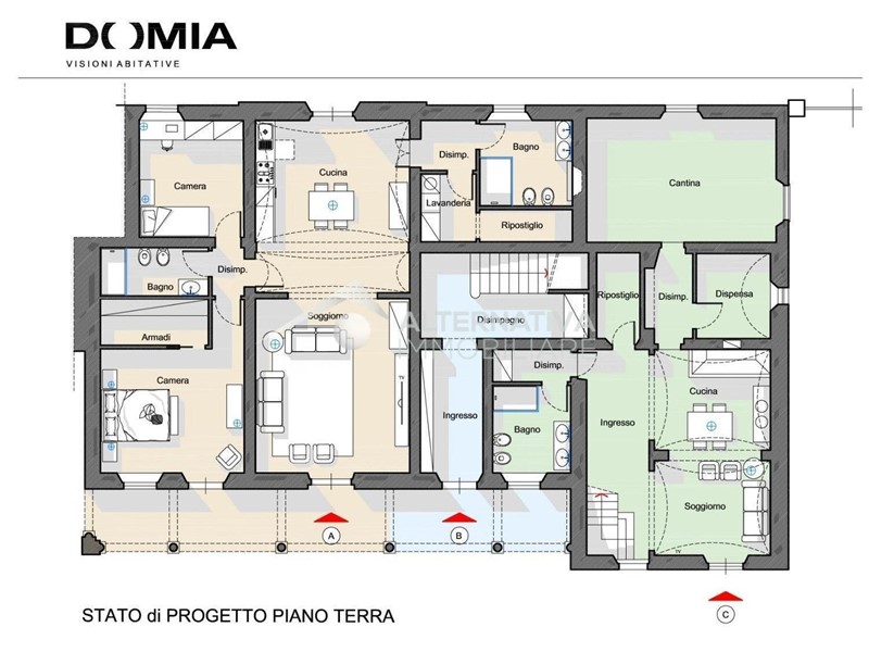 Casa Semi Indipendente in Vendita a Cascina, 450'000€, 232 m², con Box