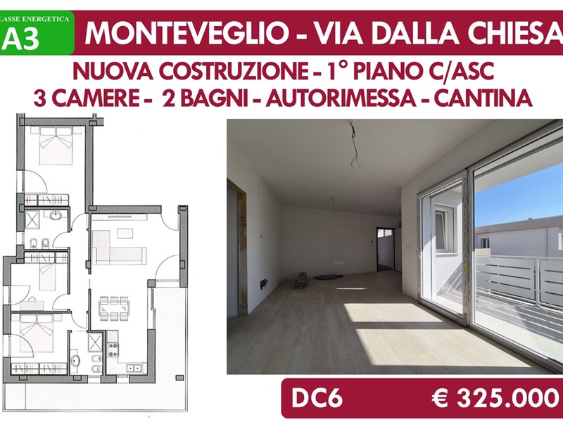Quadrilocale in Vendita a Valsamoggia, 325'000€, 117 m², con Box