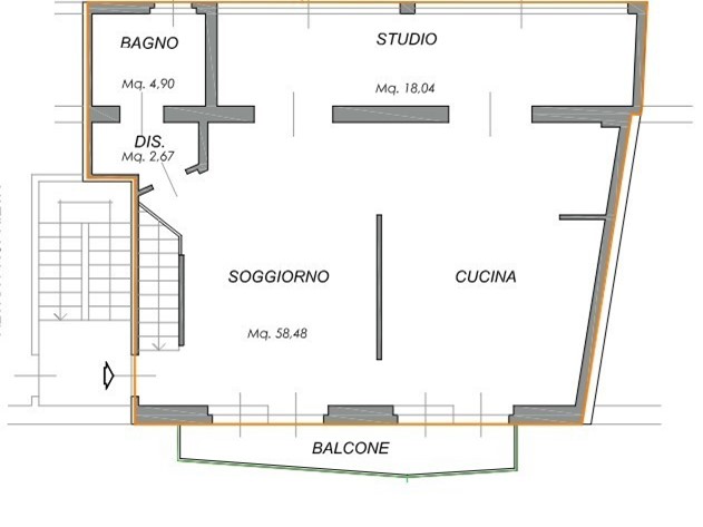 Quadrilocale in Vendita a Albano Vercellese, 17'118€, 101 m²