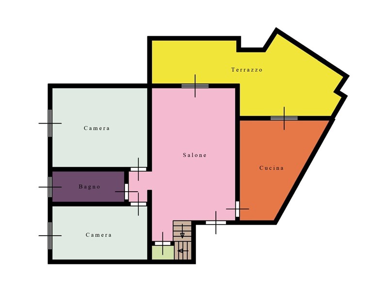 Quadrilocale in Vendita a Roma, 289'000&euro;, 106 m²