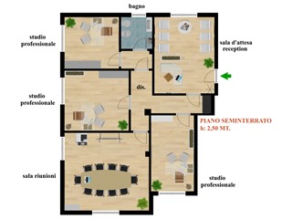 Ufficio in Vendita a Cagliari, 200'000&euro;, 122 m²