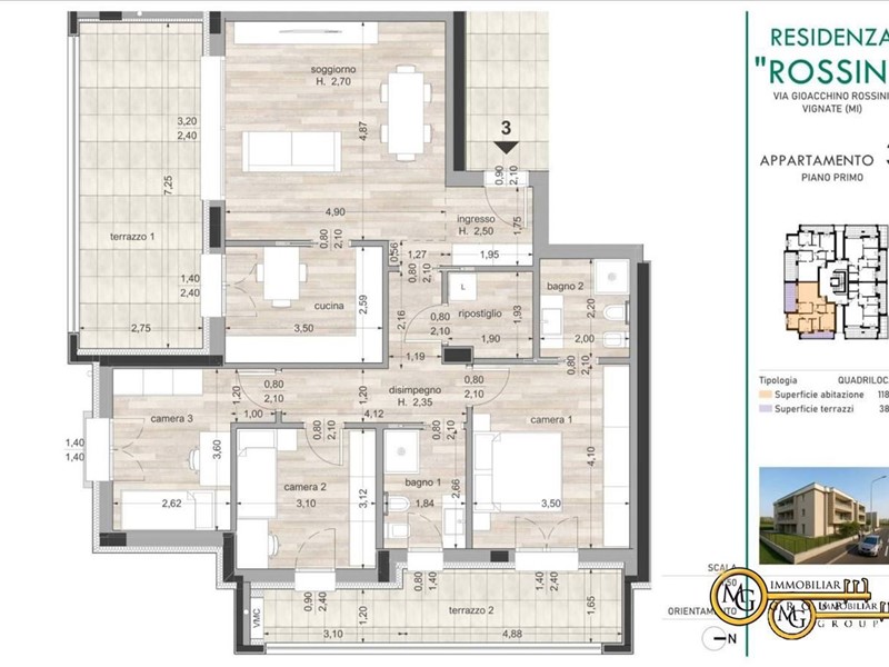 Quadrilocale in Vendita a Vignate, 425'000&euro;, 142 m²