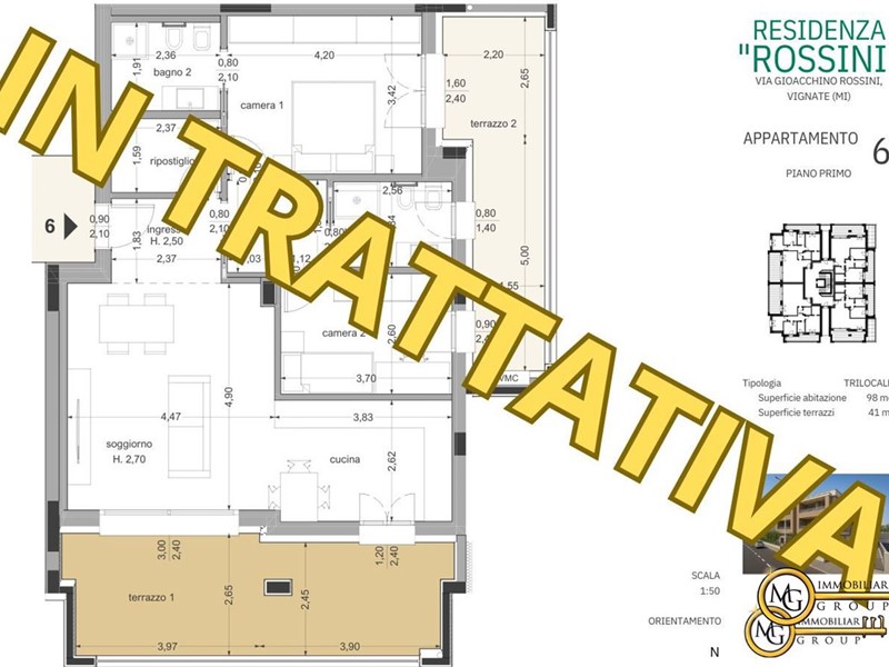 Trilocale in Vendita a Vignate, 365'000&euro;, 122 m²
