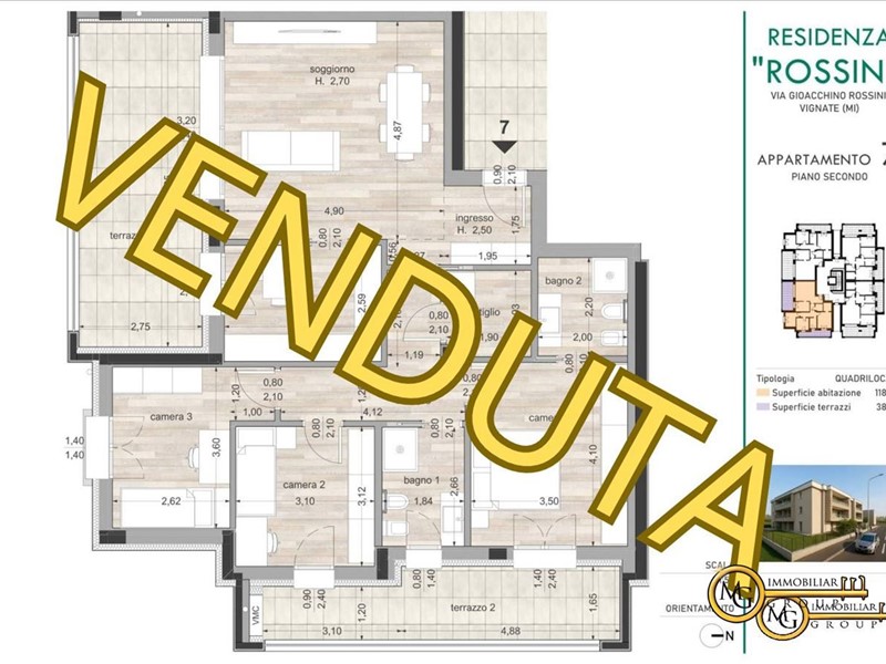 Quadrilocale in Vendita a Vignate, 440'000&euro;, 142 m²
