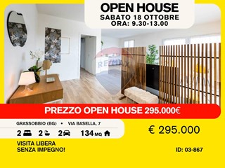 Trilocale in Vendita a Grassobbio, 295'000€, 134 m²