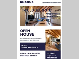 Bilocale in Vendita a Mozzo, 140'000€, 55 m²