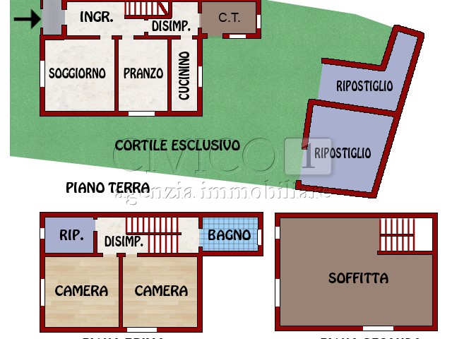 Casa Semi Indipendente in Vendita a Carmignano di Brenta, 149'000€, 171 m², con Box