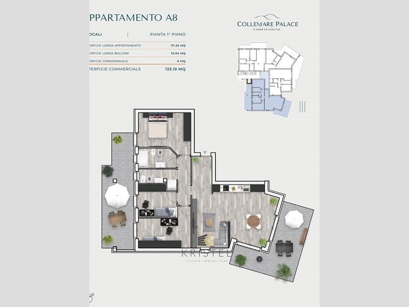 Quadrilocale in Vendita a Montesilvano, 359'000€, 133 m²