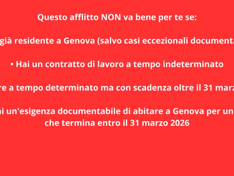 Quadrilocale in Affitto a Genova, zona Centro Storico, 587€, 53 m², arredato