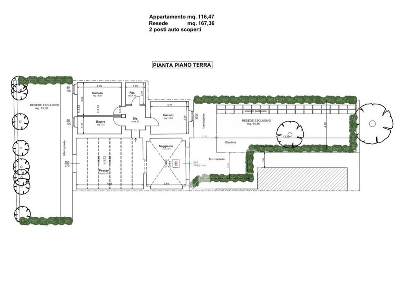 Trilocale in Vendita a Prato, zona La Querce, 425'000€, 139 m²