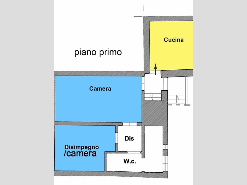 Trilocale in Vendita a Cascina, 92'000€, 50 m²