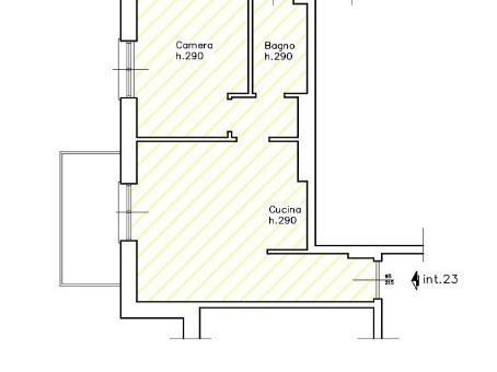 Trilocale in Vendita a Rapallo, 53'531€, 44 m²