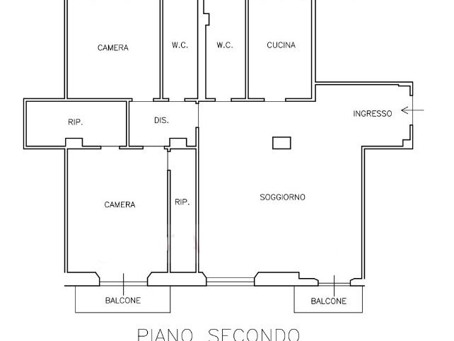 Appartamento in Vendita a La Spezia, 170'250€, 107 m²