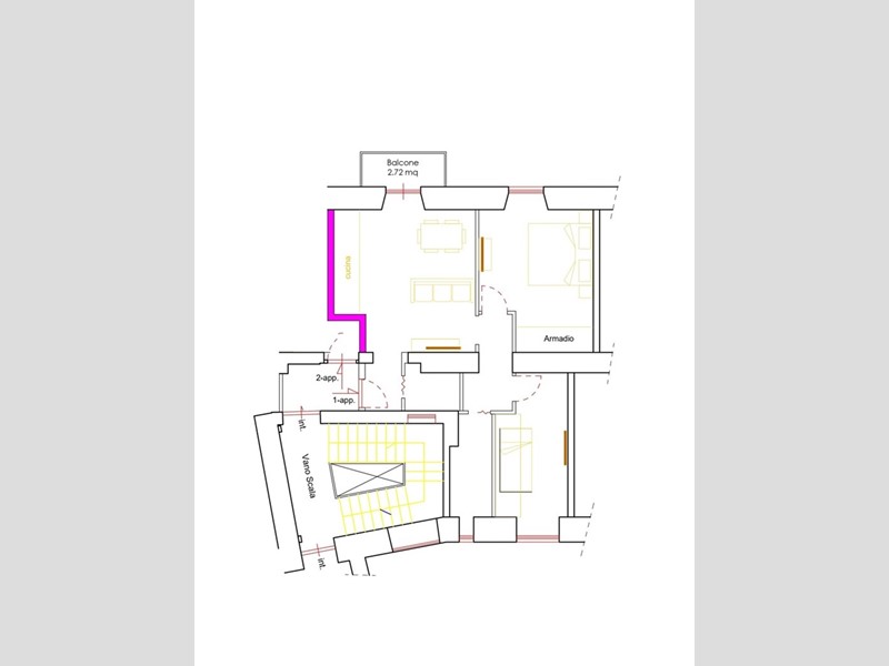 Trilocale in Vendita a Roma, 449'000&euro;, 75 m²