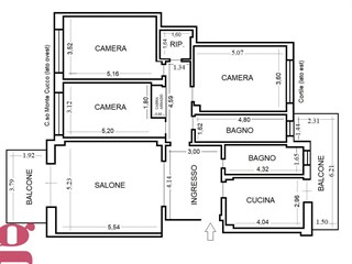 Appartamento in Vendita a Torino, 345'000€, 160 m²
