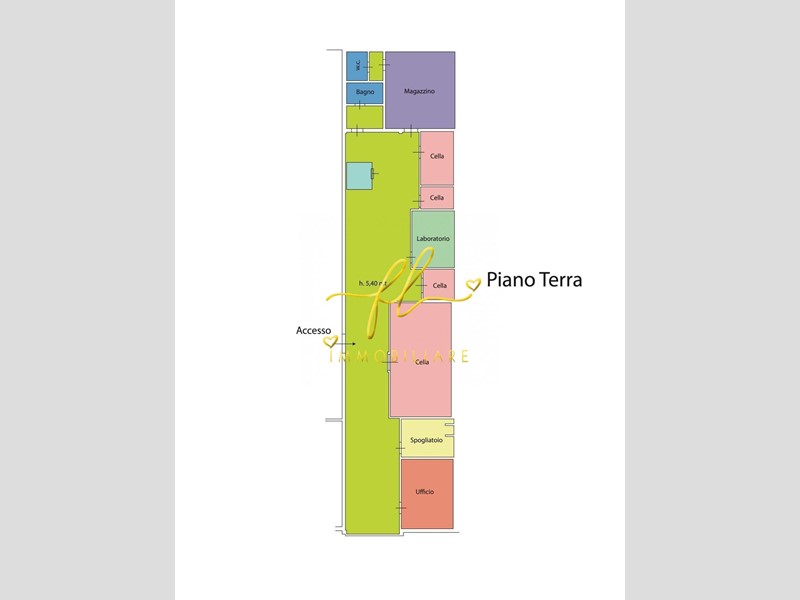 Capannone in Vendita a Livorno, 360'000&euro;, 600 m²