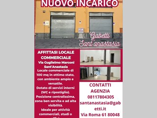 Attività commerciale in Affitto a Sant'Anastasia, 100 m²