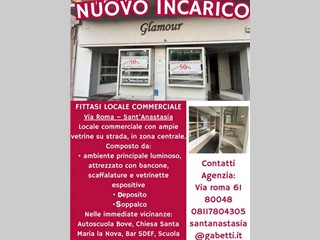 Attività commerciale in Affitto a Sant'Anastasia, 60 m²