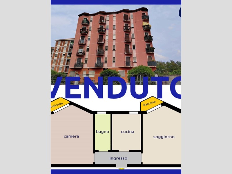 Bilocale in Vendita a Milano, 179'000€, 55 m²