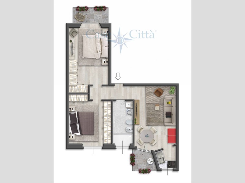 Trilocale in Vendita a Milano, 325'000€, 70 m²