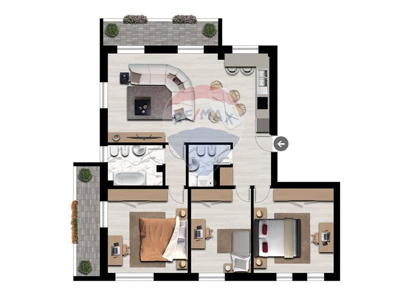 Quadrilocale in Vendita a Bergamo, 235'000€, 126 m²