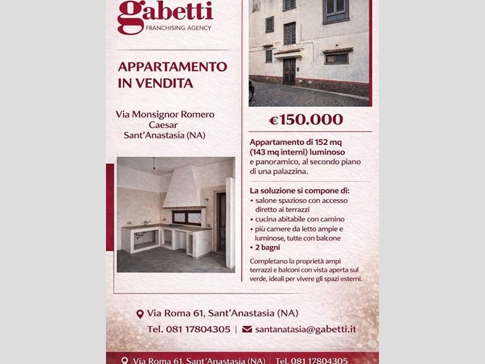 Appartamento in Vendita a Sant'Anastasia, 143 m²