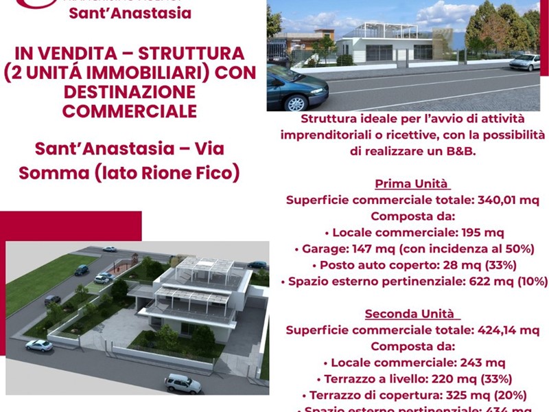 Attività commerciale in Vendita a Sant'Anastasia, 764 m²