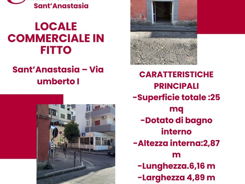 Attività commerciale in Affitto a Sant'Anastasia, 25 m²