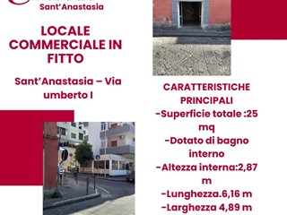 Attività commerciale in Affitto a Sant'Anastasia, 25 m²