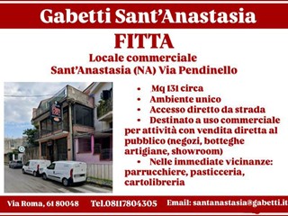 Attività commerciale in Affitto a Sant'Anastasia, 131 m²
