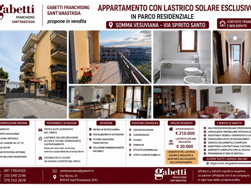 Appartamento in Vendita a Somma Vesuviana, 230'000&euro;, 120 m²