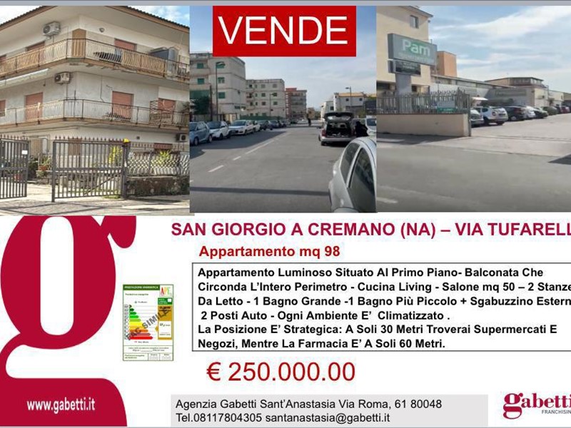 Trilocale in Vendita a San Giorgio a Cremano, 250'000€, 98 m²