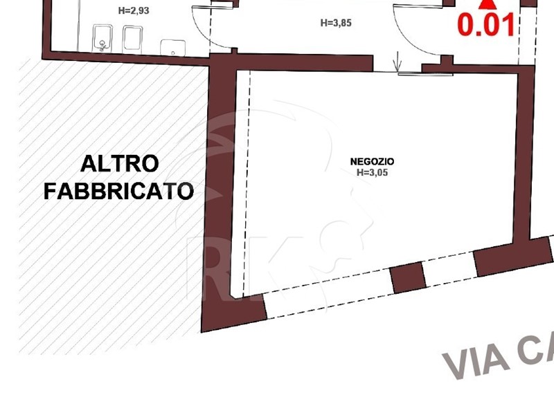 Immobile commerciale in Vendita a Bologna, zona Centro Storico, 80'000€, 38 m²