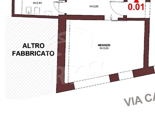 Immobile commerciale in Vendita a Bologna, zona Centro Storico, 80'000€, 38 m²