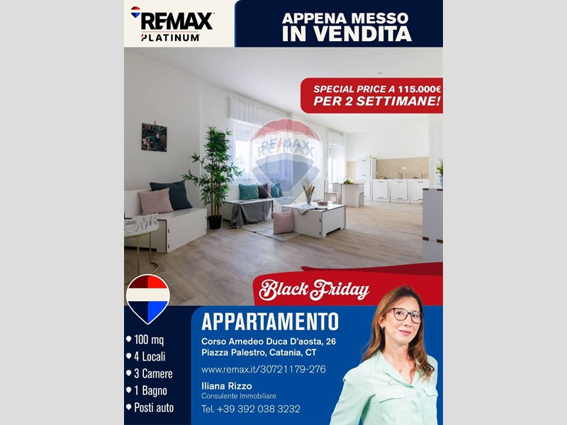 Quadrilocale in Vendita a Catania, 120'000&euro;, 100 m²